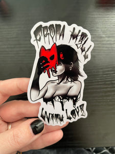 Sticker--Demon Mask