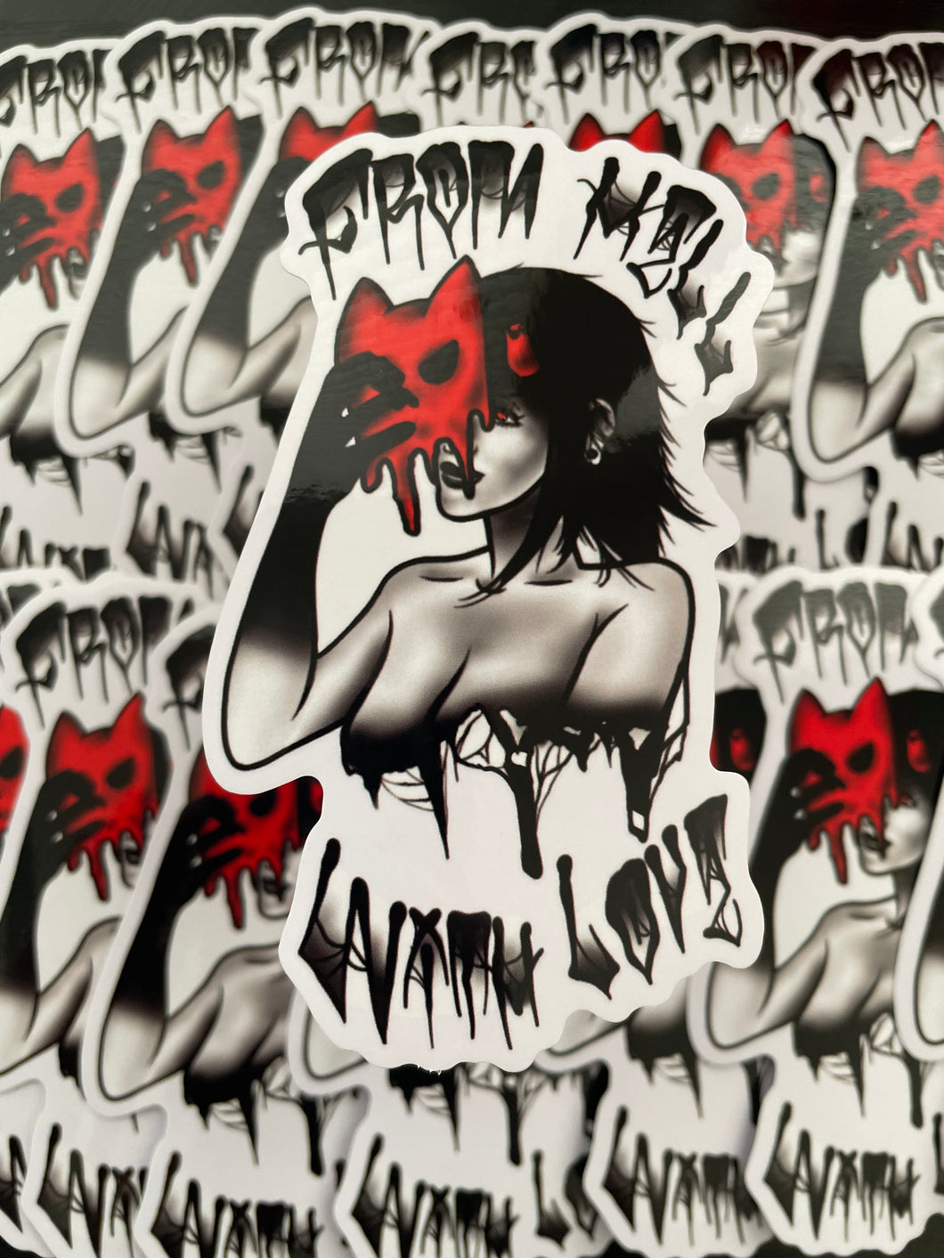 Sticker--Demon Mask